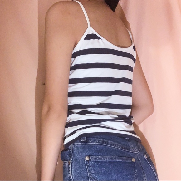 STRIPED BLACK AND WHITE ZARA CAMI - Picture 4 of 5